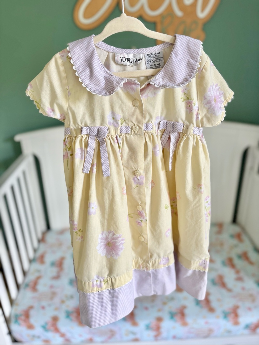 Vintage Youngland 4T girls floral dress